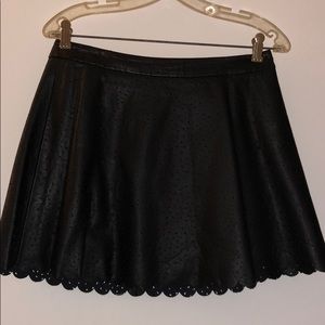 Club Monaco faux leather skirt